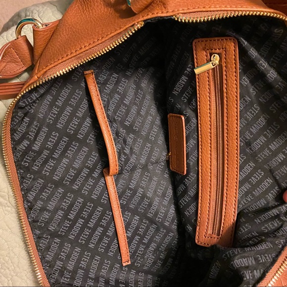 Steve Madden Cognac Tassel Hobo/Satchel Bag - Picture 10 of 11